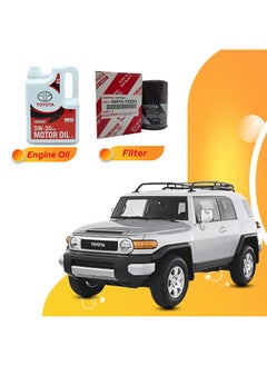 اشتري Fjcruiser 7 Liters 5W30 Toyota Oil And Original Filter في الامارات