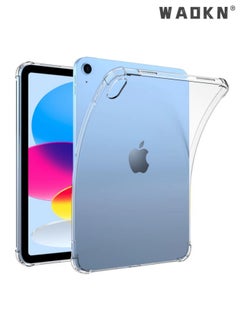 اشتري Clear Case for iPad 10th Generation 2022, Slim Lightweight Transparent Soft Cover for iPad 10.9 Inch في الامارات