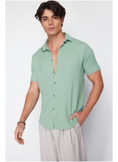 Buy Mint Regular Fit Short Sleeve Summer Textured Knitted Shirt TMNSS23GO00055 in Egypt