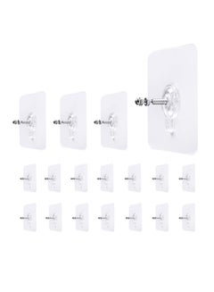 Buy 18 Pcs Screw Free Stickers for Hanging, Seamless Screws for Wall, Adhesive Wall Mount Hanging Nails for Bathroom Kitchen in Egypt