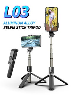 Buy Mini Selfie Stick with Fill Light, Bluetooth, Anti-shake L03 Selfie Stick in Saudi Arabia