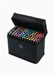 Buy 60-Piece Twin Side Marker Pens Set Multicolour in Saudi Arabia