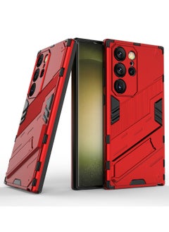 Buy GOLDEN MASK Compatible With Samsung Galaxy S24 Ultra Punk Case Anti Protection (Red) in Egypt