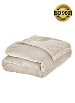 Buy Lightweight Velvet Blanket, Mora Series, 350GSM, Single Size 230 x 170 cm, Extra Soft All Season Fleece Blanket, Bed And Sofa Blanket in Saudi Arabia