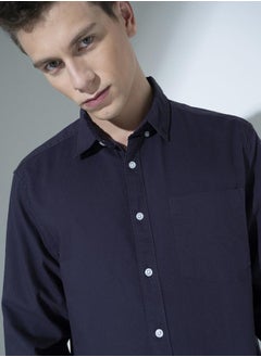 Buy Purple Cotton Casual Shirt for Men, Everyday Comfort in UAE