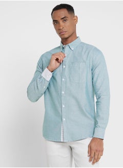 Buy Thomas Scott Smart Slim Fit Pure Cotton Casual Shirt in UAE