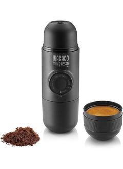 Buy Minipresso Gr, Portable Espresso Machine, Compatible Ground Coffee, Hand Coffee Maker, Travel Gadgets, Manually Operated, Perfect For Camping, Hiking, Black, Minipresso Gr Fba in UAE