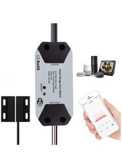 Buy Smart WiFi Switch Garage Door Opener Controller Work, with Alexa Echo Google Home Smart Life/Tuya APP Control No Hub Required in Saudi Arabia