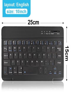 Buy VAORLO Mini Wireless Keyboard Bluetooth Keyboard For Ipad Phone Tablet Rubber Keycaps Rechargeable Keyboard For Android Ios Windows in Saudi Arabia