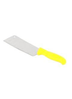 Buy Stainless steel cleaver knife - yellow 31 cm in Saudi Arabia