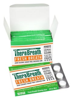Buy Fresh Breath Lemon Mint Chewing Gum (Pack of 6 x 10 Gummies) in Saudi Arabia