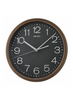 Buy QXA808A Analog Wall Clock - Black/Brown Dial in Egypt