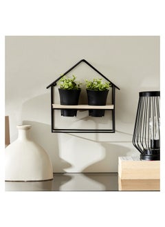 اشتري Eva Metal Shelf With Pot 24 x 24 x 8 cm في السعودية