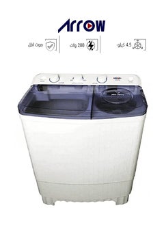 اشتري Twin Tub Washing Machine - 4.5 kg Capacity - Top Load - Semi-Automatic - White - RO-06TTB في السعودية