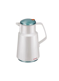 Buy Durable and Elegant Design Vacuum Jug White and Blue 1 Liter 003-0083 in Saudi Arabia