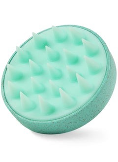 Buy Scalp Shampoo Brush, Manual Head Scalp Massage Brush, Soft Silicone Bristles Care for The Scalp, Exfoliate and Remove Dandruff, Promote Hair Growth- Green Light in Saudi Arabia