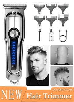 Buy Hair Clippers Electric with 6 Kinds of Positioning Combs Turbo Motor Hair Cutting Kit Pro Mens Clippers for LED Display Cordless Rechargeable Hair Trimmer Set Professional Barbers Grooming Kit in Saudi Arabia