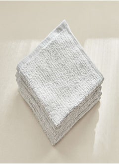 Buy Cloud Touch 6-Piece Zero Twist Cotton Face Cloth Set 30x30 cm in Saudi Arabia