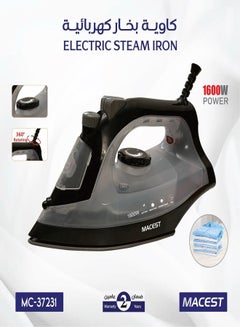 Buy Electric steam iron 37231 Electric steam iron from MACEST company, featuring automatic temperature control, 1600W power in Saudi Arabia