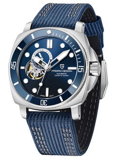 اشتري PD1736 Men's Automatic Watches Tourbillon Fashion Men Mechanical Wristwatches Analog Digital Dial Casual Leather Bracelet في الامارات