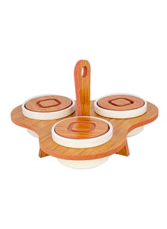 Buy 3Pcs Spice & Breakfast & Jam Set, Wooden Serving Set in UAE