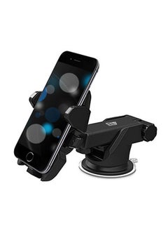 Buy Car Mount Adjustable Car Phone Holder Black in UAE