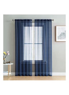 Buy Elegant Voile Chiffon Curtains Rod Pocket Design 1 Panel in Egypt