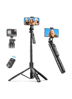 Buy Selfie Stick Tripod, 360° Rotation Phone Stabilizer Holder with Wireless Remote, Lightweight and Portable Cell Phone Holder, Compatible with iOS, Android, Perfect for Video Recording, Selfies in Saudi Arabia