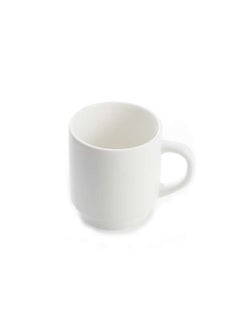 Buy Ivory Porcelain Coffee - Tea Mug Cup 300 ml in UAE