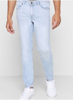 Buy Light Wash Slim Fit Jeans in Saudi Arabia