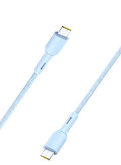 Buy 1 Meter USB Type-C Output 5A Data Sync Quick Charging Cable Blue in Saudi Arabia