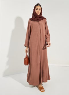 اشتري Solid Abaya with Hijab في السعودية