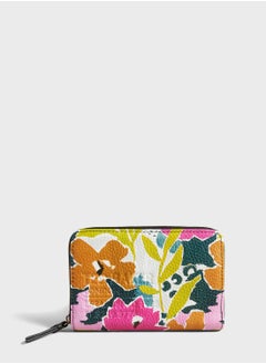 Buy Nasiri Printed Magnolia Medium Zip Purse in Saudi Arabia