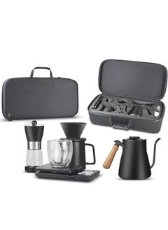 Buy Pour Over Drip Coffee Set Manual V60 Filter Coffee Sever with Portable Travel Bag in UAE