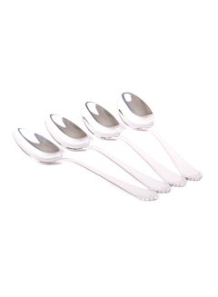 Buy Embossed dinner spoon set 4 pieces in Saudi Arabia