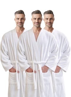 Buy 3 Pieces Dressing Gown Bathrobe Free Size Nightwear in UAE