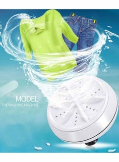 Buy 3-In-1 Portable Mini Washing Machine Rotating Turbine Washer in UAE