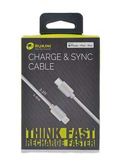 Buy Rokini Type C to iPhone cable - Apple Certified - Size 1 meter in Saudi Arabia