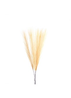 Buy 6-Piece Artificial Feather Bunch 6x52cm Yellow in UAE