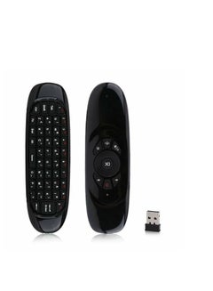 Buy 2.4G Air Mouse Wireless Keyboard Gyroscope Remote Control Black in UAE