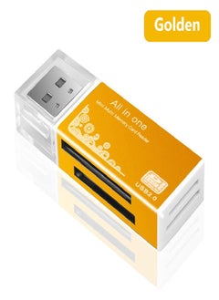 اشتري 4 In 1 USB Card Reader Adapter For Memory Stick Pro Duo Micro SD/T-Flash/M2/MS في السعودية