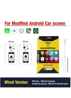Buy USB Wireless CarPlay  Dongle Wired Android Auto AI Box Mirrorlink Car Multimedia Player Bluetooth Auto Connect in Saudi Arabia