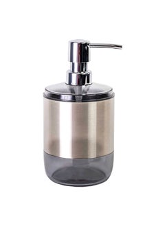 Buy Lima Refillable Liquid Soap Dispenser Black and Silver 800 ml in Saudi Arabia