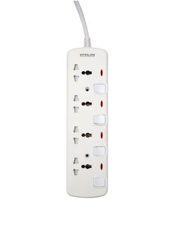 Buy Epsilon 4 Way Extension Socket with Individual Switches- ES1102 in UAE