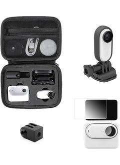 Buy Case with Tripod Mount Adapter, Screen Protector,Protect Frame Case Compatible with Insta360 GO 3 Action Camera in UAE