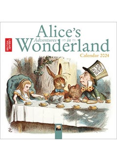 اشتري British Library Alice In Wonderland Mini Wall Calendar 2024 Art Calendar By Flame Tree Studio Paperback في الامارات