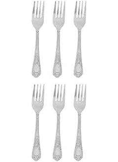 Buy 6 Piece Stainless Steel Small Fork Set Silver in Egypt