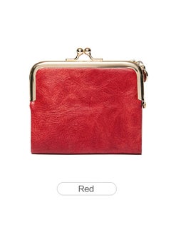 Buy Vintage Women Short Wallet Multi functional PU With Credit Card Holder in Saudi Arabia