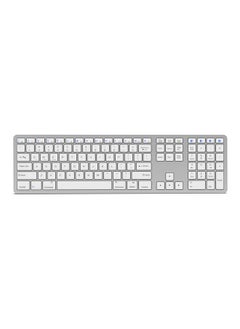 Buy Multi-paired BT Keyboard 109-key Wireless Support for IOS/Android/Windows System Silver in UAE