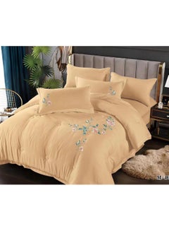 اشتري Dream Bell 6 Pc Embroidery Cotton Comfy Comforter Set With Fiber Filling 7 في الامارات